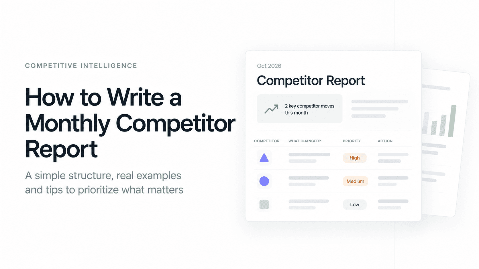 How to Write a Monthly Competitor Report That Drives Decisions